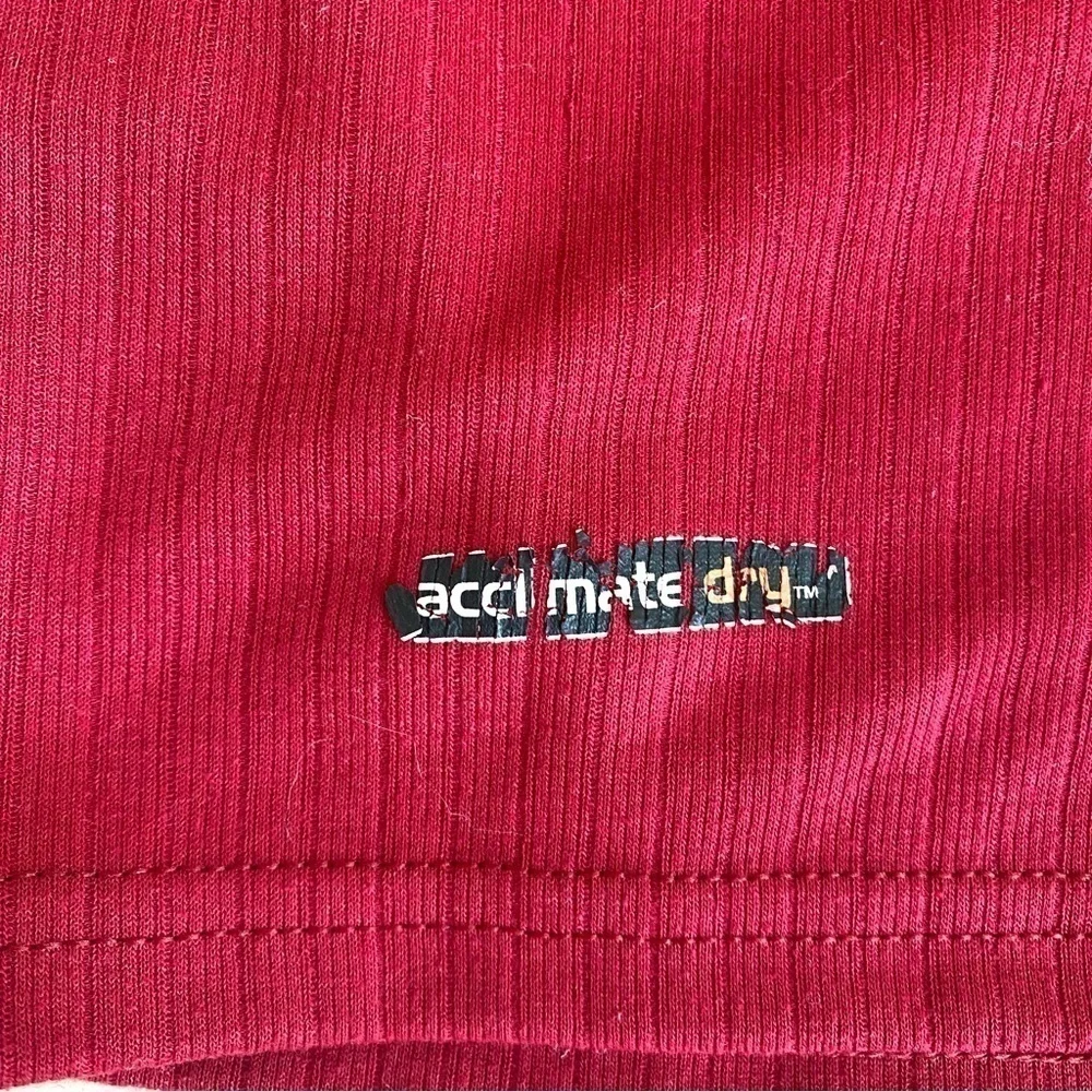 Polarmax Red 1/4 Zip Pullover Mock Neck Womens Size XL Pullover Acclimate Dry